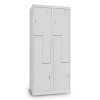 Kovová šatní skříňka Z, 80 x 50 x 180 cm, cylindrický zámek, světle šedá - RAL 7035