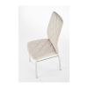 Jídelní židle Sabrina, béžová / stříbrná