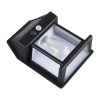 LED solární nástěnné světlo WL918, černá