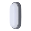 LED venkovní světlo WO744 - ovál 21 x 10,4 cm, šedá