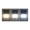 LED solární světlo WO785-1 se senzorem, černá