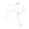 LED stolní lampička WO66 s klipem, bílá