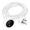 Prodlužovací kabel spojka 1Z - 5m, 3x1,5, bílá