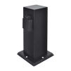 Zahradní sloupek 230V 2Z - PG11, černá