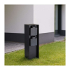 Zahradní sloupek 230V 2Z - PG12, černá