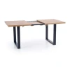 Jídelní stůl Venom 160-210 cm, dub wotan / černá