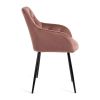 Jídelní židle Gallega, růžová