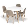 Jídelní stůl Campo 105 - kruh, bílá