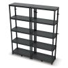 Plastový regál 74 x 36 x 172,5 cm, černá