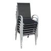 Zahradní židle Romero, černá / šedá