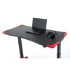 Výškově nastavitelný stůl OfficeTech Game, 120 x 60 cm, černá