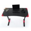Výškově nastavitelný stůl OfficeTech Game, 120 x 60 cm, černá