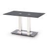 Jídelní stůl Walter, černá / stříbrná