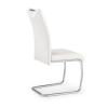 Jídelní židle Amalia, bílá / stříbrná