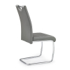 Jídelní židle Amalia, šedá / stříbrná