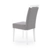 Jídelní židle Clarion, šedá / bílá
