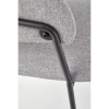 Jídelní židle Derrick, šedá / černá