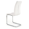 Jídelní židle Genesis, bílá / stříbrná
