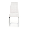 Jídelní židle Genesis, bílá / stříbrná
