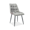 Jídelní židle Chic Velvet, šedá / černá