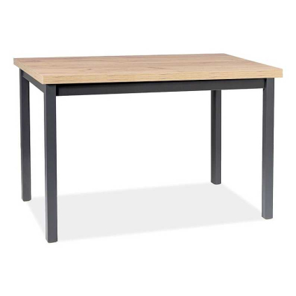 Jedálenský stôl Adam 120 x 68 cm, dub artisan / čierna