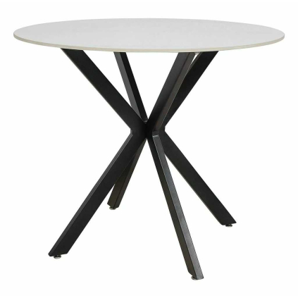 Jedálenský stôl Talia 90 cm, mramor / čierna