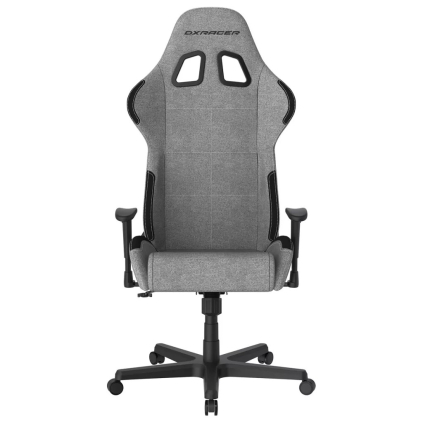 Herná stolička DXRacer FORMULA, látková, sivá / čierna