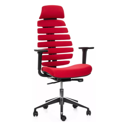 Kancelárska stolička Funky XL, červená / čierna