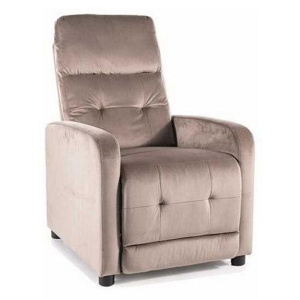Polohovacie kreslo Lennox Velvet, béžová