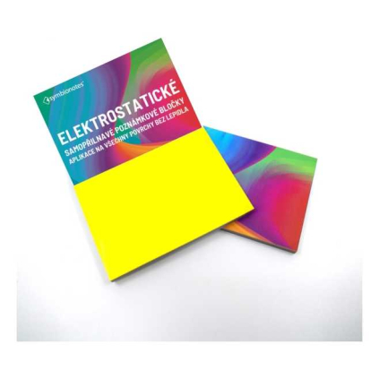Elektrostatický poznámkový bloček Symbionotes 7 x 10 cm - 100 listov, žltá