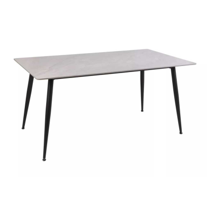 Jedálenský stôl Rion 130 x 70 cm, sivá / čierna
