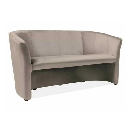 Pohovka Cuba Velvet, trojsedačka, svetlo hnedá