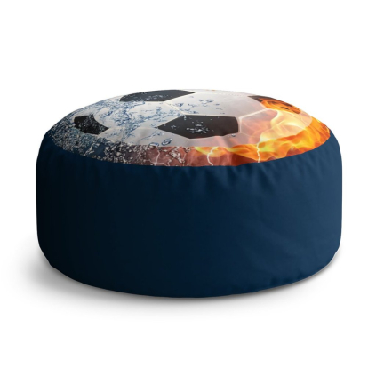 Taburet Circle futbalová lopta, tmavo modrá