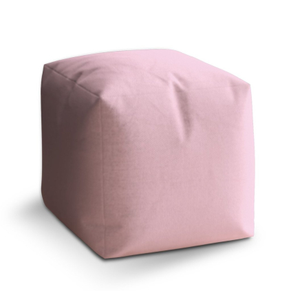Taburet Cube svetloružová, ružová
