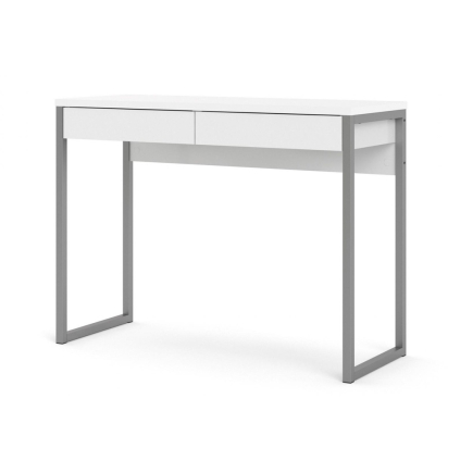 Písací stôl Felix White, biely lesk