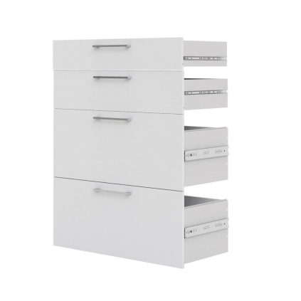 Zásuvky do skríň Modulo, biela