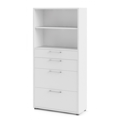 Skriňa Modulo 89 x 40 x 186 cm, so zásuvkami, biela