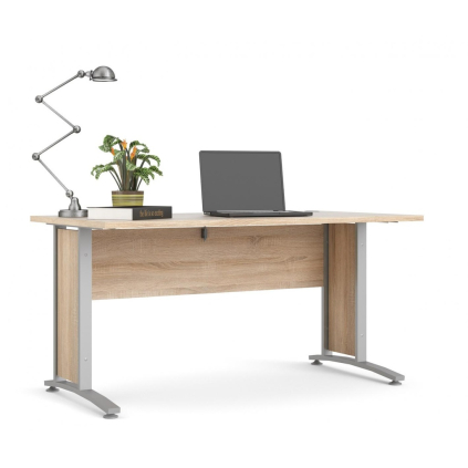 Kancelársky stôl Modulo 150 x 80 cm, dub sonoma / sivá