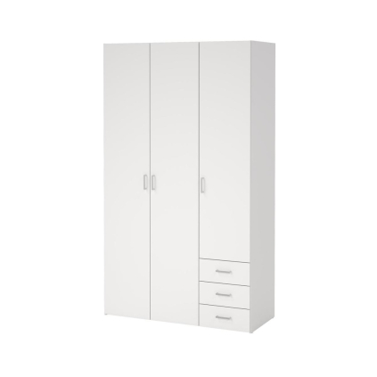 Šatníková skriňa Sid 115,8 x 49,5 x 200,4 cm, biela