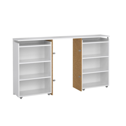 Úložné čelo postele Simplicity II 145 cm, biely lesk