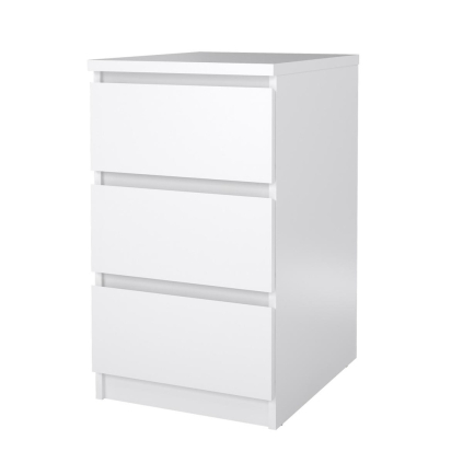 Komoda Simplicity 40 x 50 x 70 cm, biely lesk