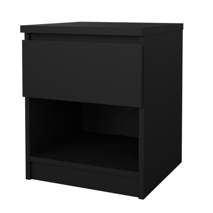 Nočný stolík Simplicity, čierny mat