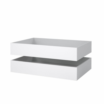 Zásuvky pre posteľ Simplicity - šírka 99 cm, 2 ks, biely lesk