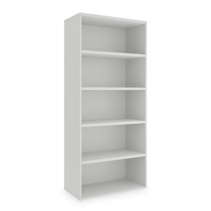 Vysoká skriňa SimpleOffice 80 x 40 x 180 cm, biela