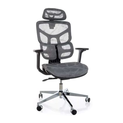 Kancelárska stolička Saronis, sivá