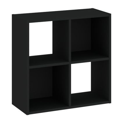 Regál Sinde 2x2, čierna