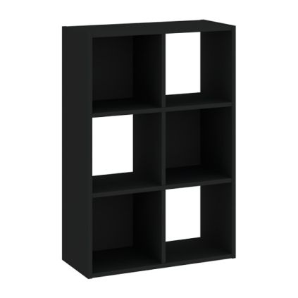 Regál Sinde 2x3, čierna