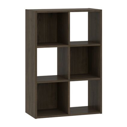 Regál Sinde 2x3, tmavý orech