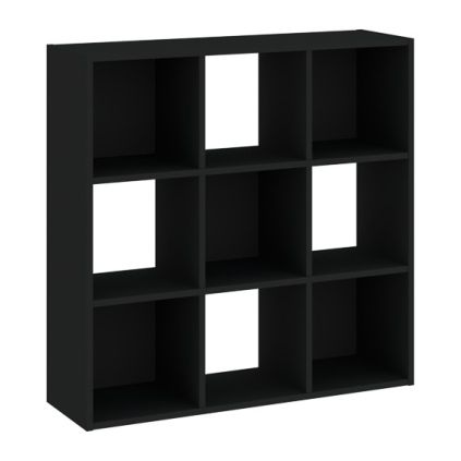 Regál Sinde 3x3, čierna