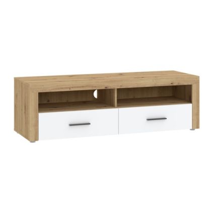 TV stolík Mina, dub artisan / biela